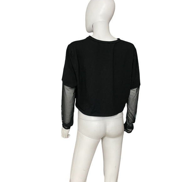 Black Mesh Rhinestones Long Sleeve Top
New - Picture 6 of 10